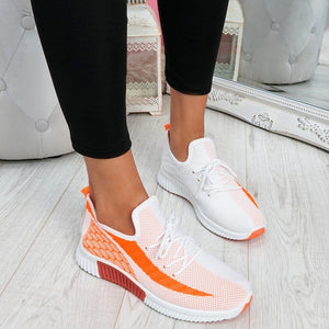 Adisputent  2020 New Fashion Women Sneakers Rainbow Color Mesh Vulcanize Shoes Leisure Shoes Summer Casual Ladies Shoes