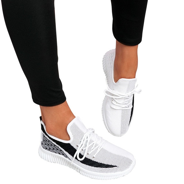 Adisputent  2020 New Fashion Women Sneakers Rainbow Color Mesh Vulcanize Shoes Leisure Shoes Summer Casual Ladies Shoes
