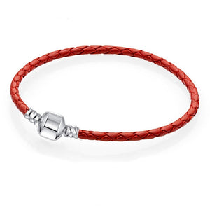 Cartoon Mickey Minnie Beads Charm Bracelet Withsilver plated Chain Fine Bracelet & Bangle For Women Kids Jewelry Dropshipping