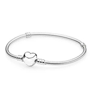 Cartoon Mickey Minnie Beads Charm Bracelet Withsilver plated Chain Fine Bracelet & Bangle For Women Kids Jewelry Dropshipping
