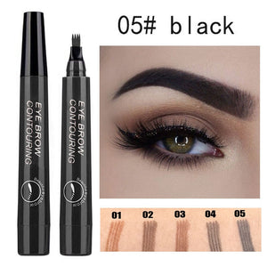 1Pcs Women Makeup Sketch Liquid Eyebrow Pencil Waterproof Brown Eye Brow Tattoo Dye Tint Pen Liner Long Lasting Eyebrow TXTB1