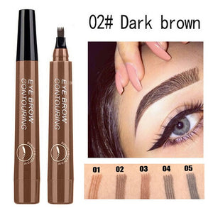1Pcs Women Makeup Sketch Liquid Eyebrow Pencil Waterproof Brown Eye Brow Tattoo Dye Tint Pen Liner Long Lasting Eyebrow TXTB1