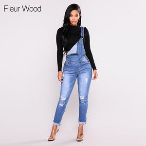 FLEUR WOOD Jeans Bib Female Slimming Denim Jeans For Women Plus Size Stretch Jeans Female Skinny Jeans pantalones vaqueros mujer
