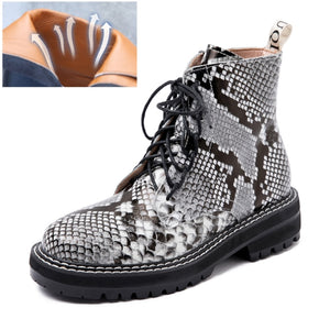 AIYUQI Boots Female women shoes Ankle 2020 New Autumn British Wind Genuine Leather Thick With Short Boots Motorcycle Boots