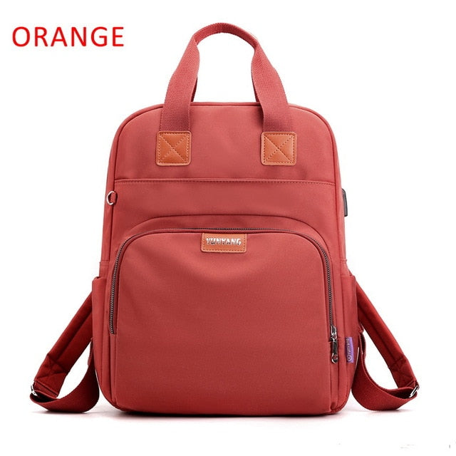Litthing Waterproof Pink Laptop Backpack Female Fashion Girl Backpack 13-15.6 Inch Backpack Women Men Oxford Cloth Black Pink