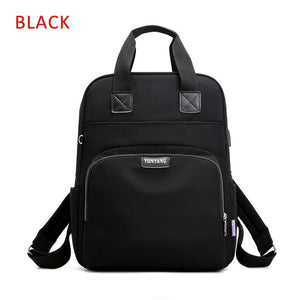 Litthing Waterproof Pink Laptop Backpack Female Fashion Girl Backpack 13-15.6 Inch Backpack Women Men Oxford Cloth Black Pink