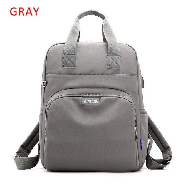 Litthing Waterproof Pink Laptop Backpack Female Fashion Girl Backpack 13-15.6 Inch Backpack Women Men Oxford Cloth Black Pink