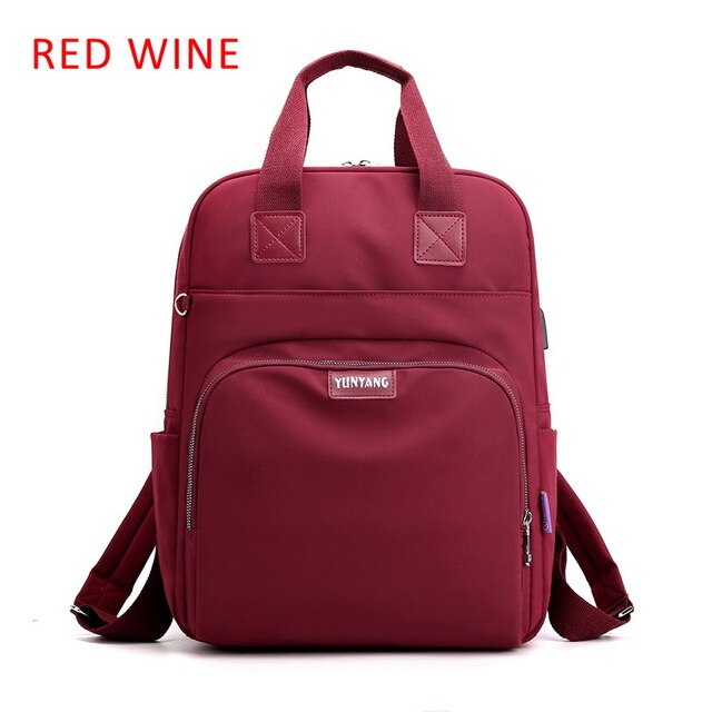 Litthing Waterproof Pink Laptop Backpack Female Fashion Girl Backpack 13-15.6 Inch Backpack Women Men Oxford Cloth Black Pink