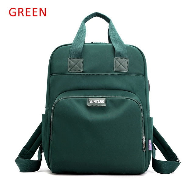 Litthing Waterproof Pink Laptop Backpack Female Fashion Girl Backpack 13-15.6 Inch Backpack Women Men Oxford Cloth Black Pink