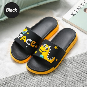 Summer Women Cute Animal Floor Flat Shoes Indoor Flip Flops Non-Slip Bathroom Home Slippers Female Beach Shoe