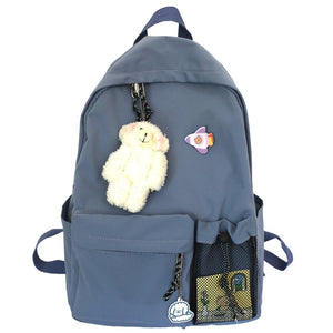 Waterproof Girl Kawaii Backpack Fashion Book Ladies School Bag Women Nylon Cute Backpack Mesh Student Female College Bags Trendy