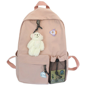 Waterproof Girl Kawaii Backpack Fashion Book Ladies School Bag Women Nylon Cute Backpack Mesh Student Female College Bags Trendy