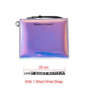 Fashion Small Wallet Women Short Wristlet Thin Purses Ladies Money Bag Korean Female Holographic Wallet 2020 Walet Slim Vallet