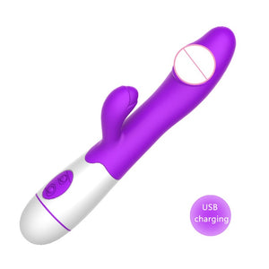 Rabbit Vibrator Female Vagina clitoris stimulator Realistic G spot Dildo Vibrator Magic Wand Sex Toys For Women erotic toys
