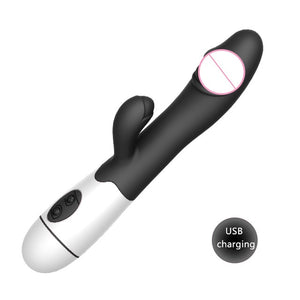 Rabbit Vibrator Female Vagina clitoris stimulator Realistic G spot Dildo Vibrator Magic Wand Sex Toys For Women erotic toys