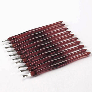 10pcs/set Skin Care Dead Skin Fork Trimmer Peeling  Cuticle Remover Nail Art Tool Women Manicure Nail Tool Makeup Tool Simple