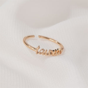 Minimalist thin Open Gold 12 Star Signs Finger Rings Birthday Friendship Jewelry Gift  Personality Custom Zodiac Rings For Women