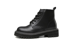 Autumn Women Chelsea Boots Genuine Leather Ankle Boots for Women Casual  Motorcycle Shoes Winter Couple Shoes Zapatos Mujer
