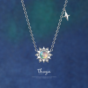 Thaya Authentic 100% S925 Sterling Silver Polaris Necklace Charms Chain Cubic Zircon Necklaces For Women Gift Fine Jewelry