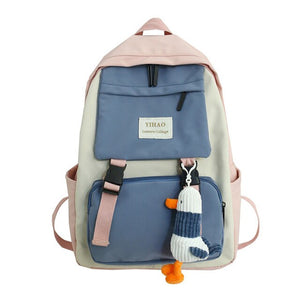 2020 New Backpack Women Multi Pocket Nylon Women Backpack School Bag For Teenage Shoulder Travel Bag Female Backpacks