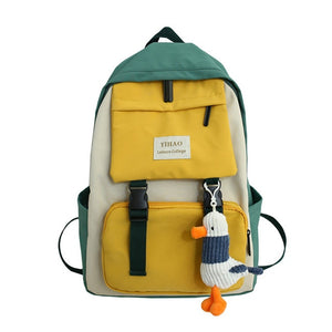 2020 New Backpack Women Multi Pocket Nylon Women Backpack School Bag For Teenage Shoulder Travel Bag Female Backpacks