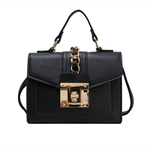 Handbag Fashion Small Shoulder Bags for Women 2020 PU Leather Crossbody Bag High Quality Ladies Hand Bag Chain Rivet Decoration