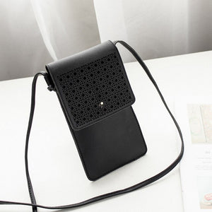 Touch Screen Cell Phone Purse Smartphone Wallet PU Leather Shoulder Strap Handbag Women Bag Fashion Mobile Wallet