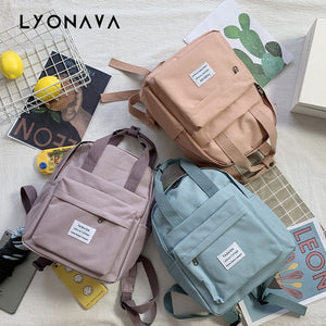 Women Backpack for Teenage Girls 2020 Summer New Fashion Female Casual School Students Shoulder Bags Sweet Travel Backpacks