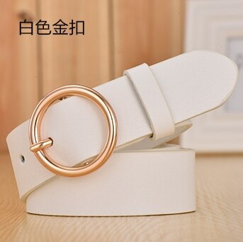 2019 Women Circle Buckle belts,4 Colors  Women Fashionable Belts,Quality Leather Women Hot Belts