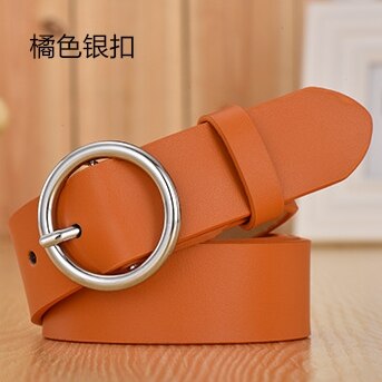 2019 Women Circle Buckle belts,4 Colors  Women Fashionable Belts,Quality Leather Women Hot Belts