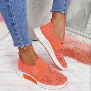 Adisputent  2020 New Fashion Women Sneakers Rainbow Color Mesh Vulcanize Shoes Leisure Shoes Summer Casual Ladies Shoes