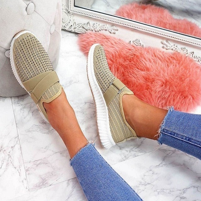Adisputent  2020 New Fashion Women Sneakers Rainbow Color Mesh Vulcanize Shoes Leisure Shoes Summer Casual Ladies Shoes