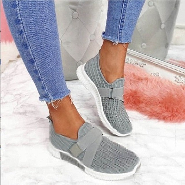 Adisputent  2020 New Fashion Women Sneakers Rainbow Color Mesh Vulcanize Shoes Leisure Shoes Summer Casual Ladies Shoes