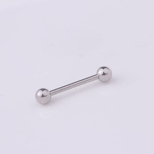 1Pc Stainless Steel Tongue Pierced Nipple Ring Barbell Body Piercing Jewelry Percing Tongue Ring Studs Barbell Bars Ring