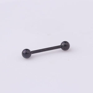 1Pc Stainless Steel Tongue Pierced Nipple Ring Barbell Body Piercing Jewelry Percing Tongue Ring Studs Barbell Bars Ring
