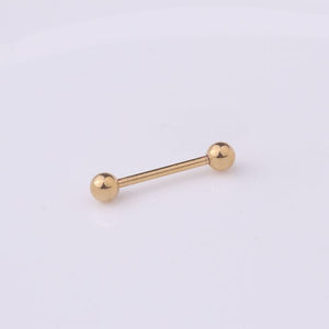 1Pc Stainless Steel Tongue Pierced Nipple Ring Barbell Body Piercing Jewelry Percing Tongue Ring Studs Barbell Bars Ring