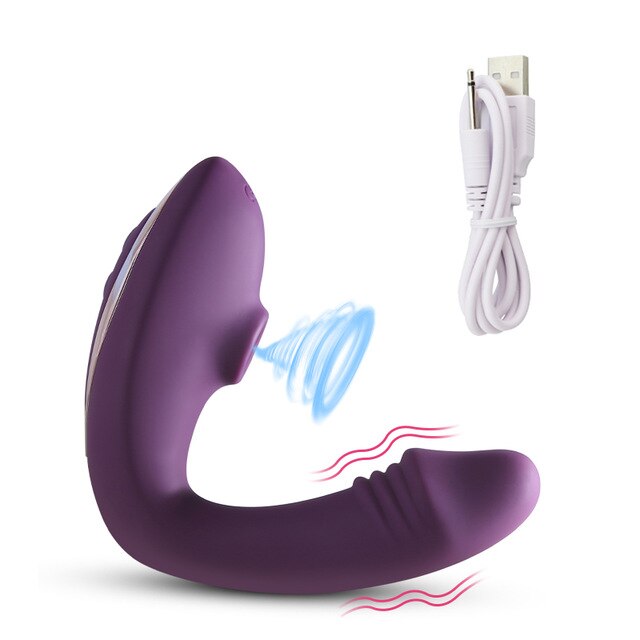 Vagina Sucking Vibrator Blowjob Vibrating Sucker Oral Sex Suction Clitoris Stimulator Erotic Sex Toy for Women Rechargeable