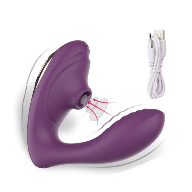 Vagina Sucking Vibrator Blowjob Vibrating Sucker Oral Sex Suction Clitoris Stimulator Erotic Sex Toy for Women Rechargeable
