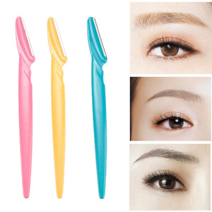3Pcs/LOT Eyebrow Razor Facial Eyebrow Hair Remover Eyebrow Trimmer Sharp Mini Makeup Knife Shaper Shaver For Women Girl Makeup