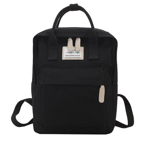 Women Canvas Backpack Male Girls Laptop Shoulder Bag School Book Bags for Teens Casual Travel Knapsack Large Capacity Rucksack